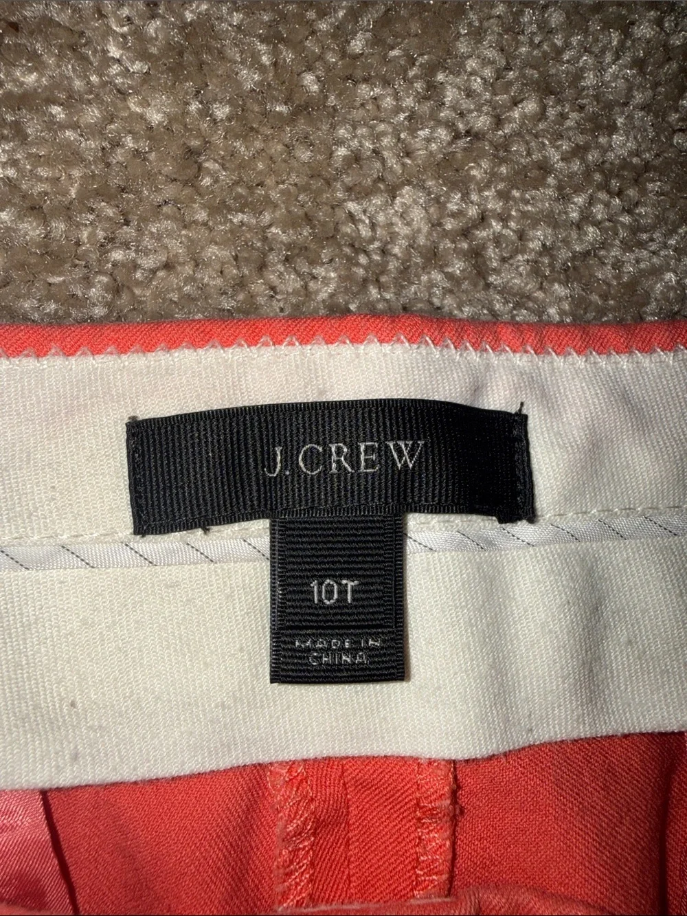 J. Crew Coral Straight-Leg  Ankle Jeans - size 10T. B13